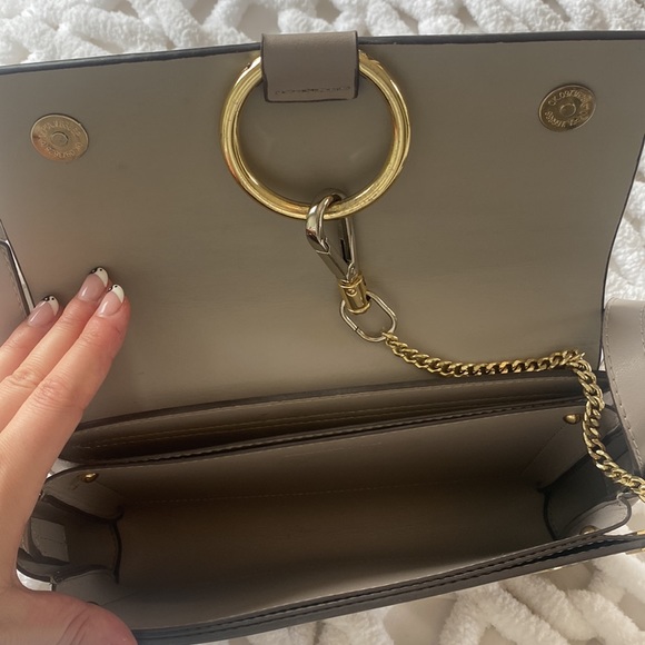 Gray faux leather/suede crossbody - Picture 5 of 5